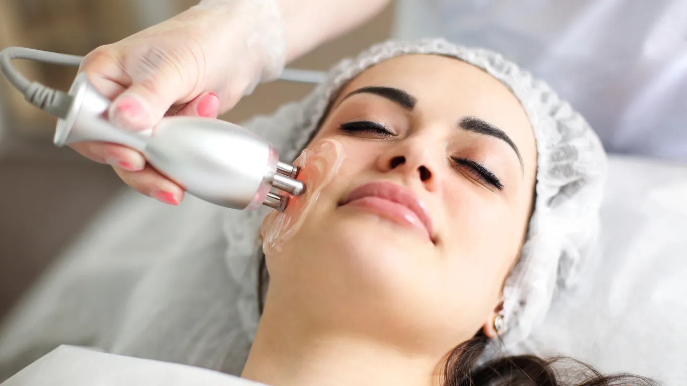 Sesión de radiofrecuencia facial